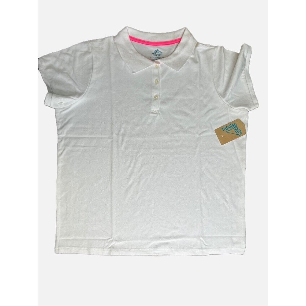 thereabouts school uniform big girls t-shirt color white NWT size XLP 18/5 (C4)